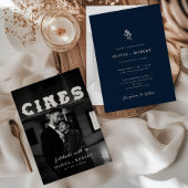 Invitation Élégant minimaliste Mariage photo botanique