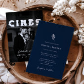 Invitation Élégant minimaliste Mariage photo botanique