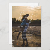 Invitation Élégant minimaliste moderne Mariage photo (Devant / Derrière)