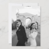 Invitation Élégant minimaliste Photo Enregistrez la date (Dos)