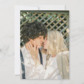 Invitation Élégant minimaliste photo Mariage (Dos)