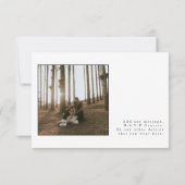 Invitation Élégant minimaliste simple Mariage photo (Dos)