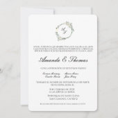 Invitation Elégant minimaliste thème mariage espagnol (Devant)