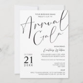 Invitation Élégant minimum de collecte de fonds d'entreprise  (Devant)