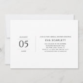 Invitation Elegant Miss to Mrs Rustic Photo Fête des mariées (Dos)