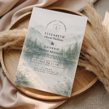 Elegant Misty Forest Mountain Wedding
