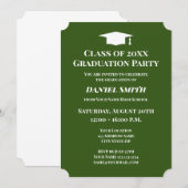 Invitation Elegant modèle d'invitation de la fête de remise d (Devant / Derrière)