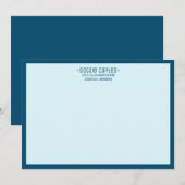 Invitation Élégant Modèle professionnel moderne avec frontièr (Devant / Derrière)