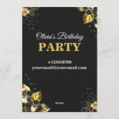 Invitation Elegant & Modern Birthday Card – CUSTOMIZABLE CARD (Dos)
