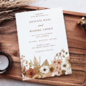 Invitation Elegant Modern Boho Floral Wedding