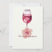 Invitation Elegant Modern Cheers Red Wine 40th Birthday Party (Dos)