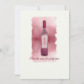 Invitation Elegant Modern Cheers Red Wine 40th Birthday Party (Dos)