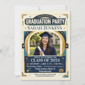 Invitation Elegant Modern Class of 2026 Photo Graduation (Devant)