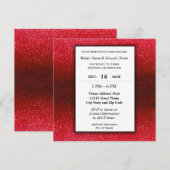 Invitation Elegant Modern Glitter Engagement Wedding Party  (Devant / Derrière)