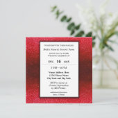 Invitation Elegant Modern Glitter Engagement Wedding Party  (Debout devant)