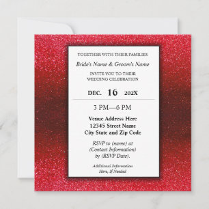 Invitation Elegant Modern Glitter Engagement Wedding Party 