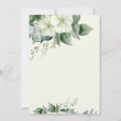 Invitation Elegant modern greenery gender reveal baby shower (Dos)