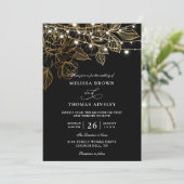 Invitation Elegant Modern Minimalist Budget QR Code Wedding (Debout devant)