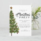Invitation Elegant Modern Minimalist Christmas Party (Debout devant)
