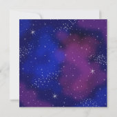 Invitation Elegant Modern Night Sky Galaxy Wedding Party (Dos)