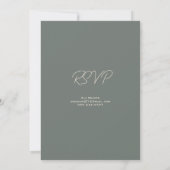 Invitation Elegant Modern Taupe Black Bridal Shower (Dos)