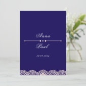Invitation Elegant Modern Wedding Invite (Debout devant)