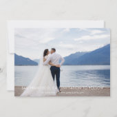 Invitation Élégant Moderne 5 Photo Enregistrer La Date Mariag (Dos)