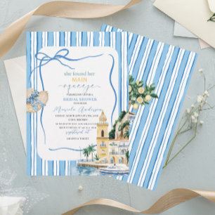 Invitation Elégant Moderne Aquarelle Main presser la mariée s