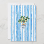 Invitation Elégant Moderne Aquarelle Main presser la mariée s (Dos)