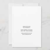 Invitation Elégant Moderne AT DERNIER photo Enregistrer la da (Dos)