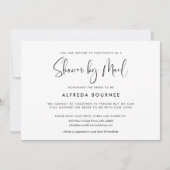 Invitation Elégant & moderne Black and White Showings par mai (Devant)