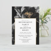 Invitation Elégant moderne chic Floral Retraite Party Photo (Debout devant)