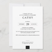 Invitation Élégant Moderne dans l'amour Arc de mémoire photo  (Devant)