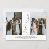 Invitation Elégant Moderne Élégant 4 Photos mariage (Devant)