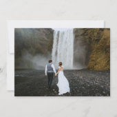 Invitation Élégant Moderne Élégant 5 Photos mariage (Dos)