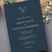 Invitation Élégant Moderne Éléments simples Mariage