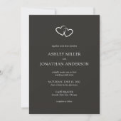 Invitation Élégant Moderne Éléments simples Mariage tout-en-u (Devant)