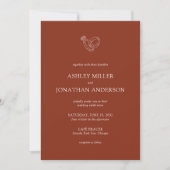 Invitation Élégant Moderne Éléments simples Mariage tout-en-u (Devant)