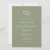 Invitation Élégant Moderne Éléments simples Mariage tout-en-u (Devant)