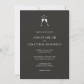 Invitation Élégant Moderne Éléments simples Mariage tout-en-u (Devant)