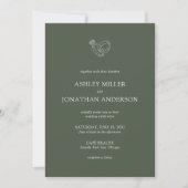 Invitation Élégant Moderne Éléments simples Mariage tout-en-u (Devant)