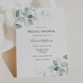 Invitation Elégant moderne Eucalyptus Bridal Shower Invitatio