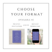 Invitation Élégant moderne Formel Purple Lavender Mariage