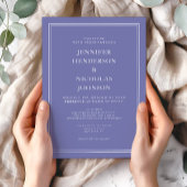 Invitation Élégant moderne Formel Purple Lavender Mariage