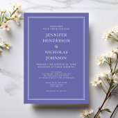 Invitation Élégant moderne Formel Purple Lavender Mariage