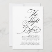 Invitation Élégant Moderne La Nuit Avant Le Dîner De Répétiti (Devant)