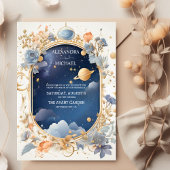 Invitation Élégant, moderne Mariage de constellations céleste