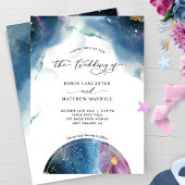 Invitation Élégant, moderne Mariage de constellations céleste