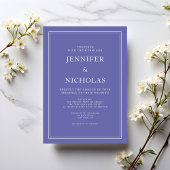 Invitation Élégant moderne Mariage formel violet