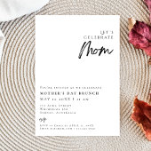 Invitation Elégant moderne Simple mère jour BRUNCH